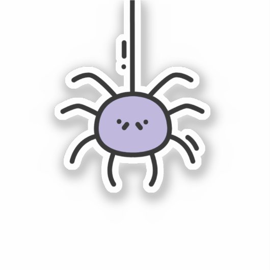 Spider Purple Sticker (Voorkant)