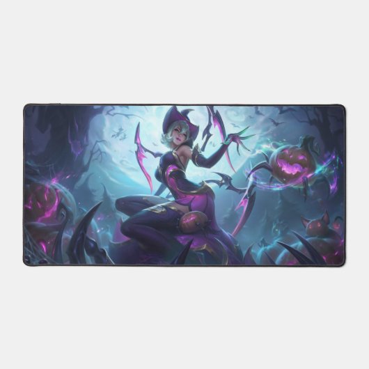 Spider Queen Gaming Desk Mat | Dark Magic Desk Mat (Voorkant)
