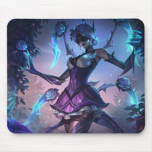 Spider Queen Gaming Mousepad | Gotisch thema ontwe Muismat (Voorkant)