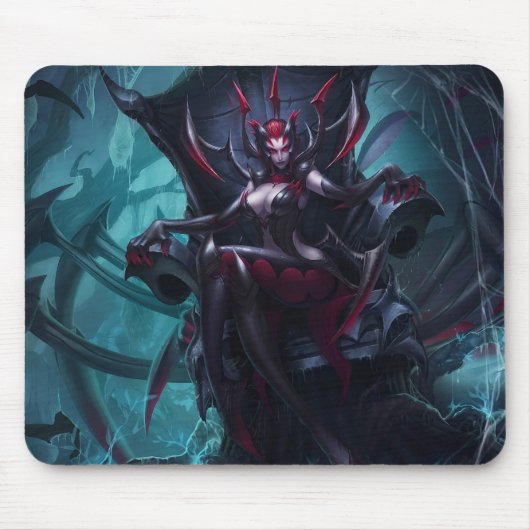 Spider Queen Gaming Mousepad | Gotisch thema ontwe Muismat (Voorkant)