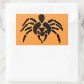 Spider Rechthoekige Sticker (Tas)