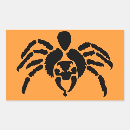 Spider Rechthoekige Sticker (Voorkant)