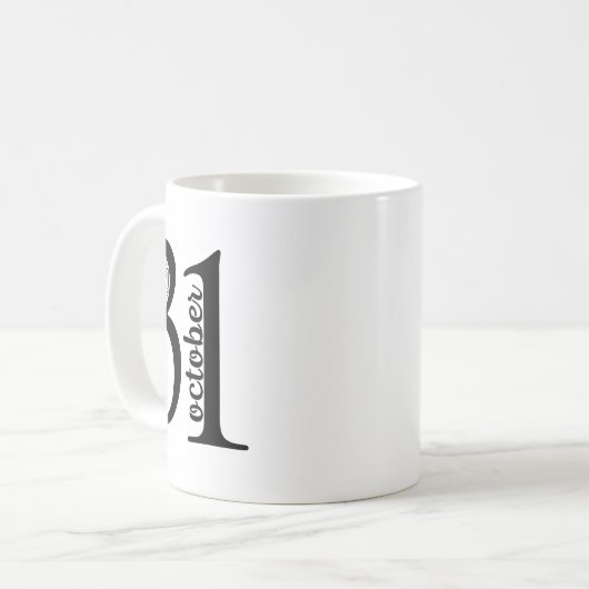 Spider Retro Spooky 31 Halloween Oktober 31st Hall Koffiemok (Voorkant links)