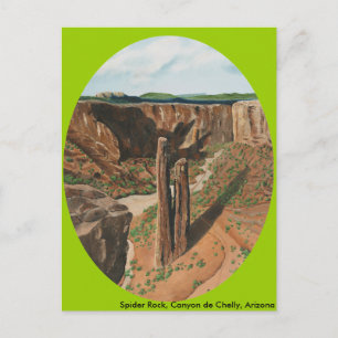 Spider Rock, Canyon de Chelly, Arizona Briefkaart
