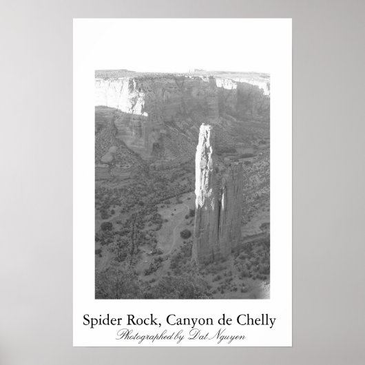 Spider Rock, Canyon de Chelly Poster (Voorkant)