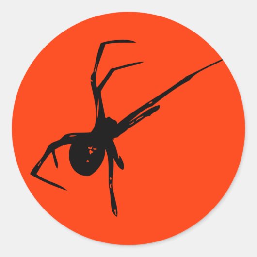 Spider Ronde Sticker (Voorkant)