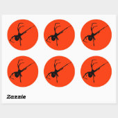 Spider Ronde Sticker (Vel)