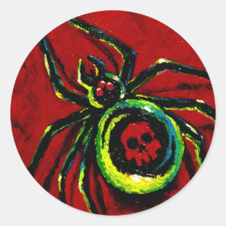 Spider Ronde Sticker
