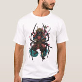 Spider Samurai Warrior t-shirt   (Voorkant)