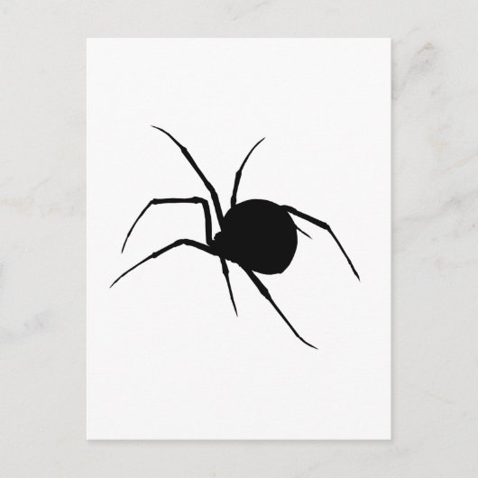 Spider Silhouette Briefkaart (Voorkant)
