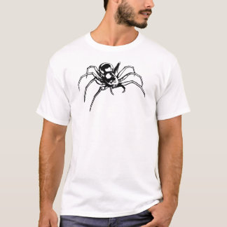 spider / silhouette / drawing t-shirt