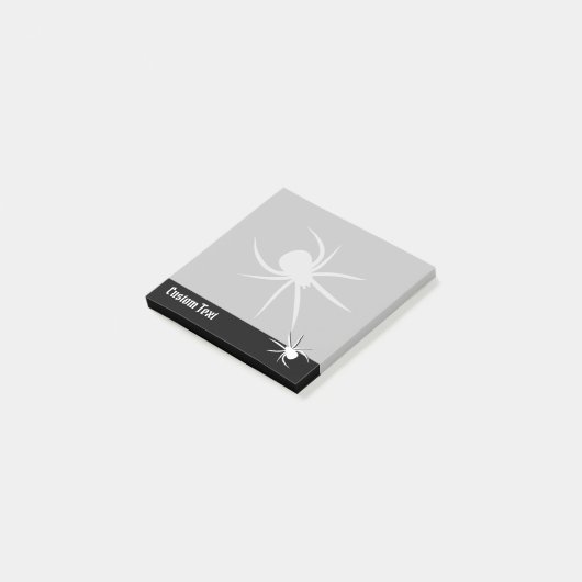 Spider Silhouette Post-it Notes (Schuin)