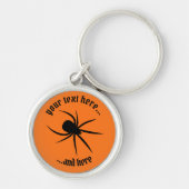 Spider Silhouette Sleutelhanger (Voorkant)