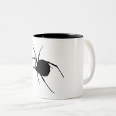 Spider Silhouette Tweekleurige Koffiemok (Voorkant rechts)
