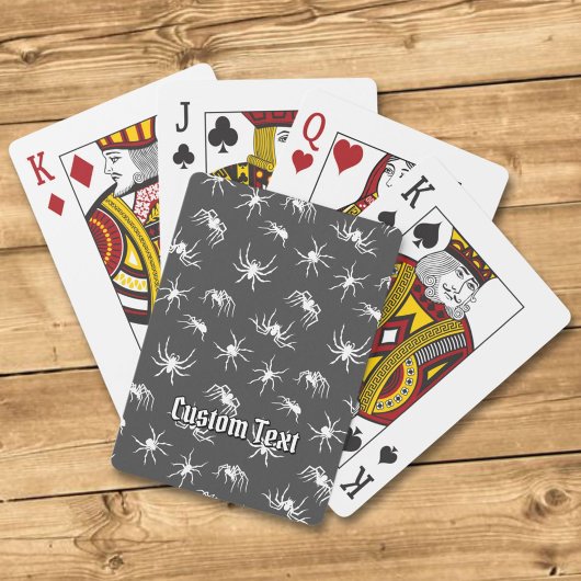 Spider Silhouettes Patroonspeelkaarten Pokerkaarten