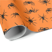 Spider Silhouettes Pattern Cadeaupapier (Rol Hoek)
