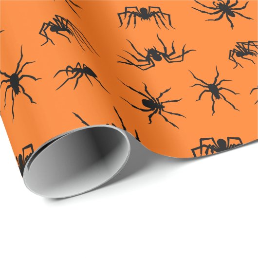 Spider Silhouettes Pattern Cadeaupapier (Rol Hoek)