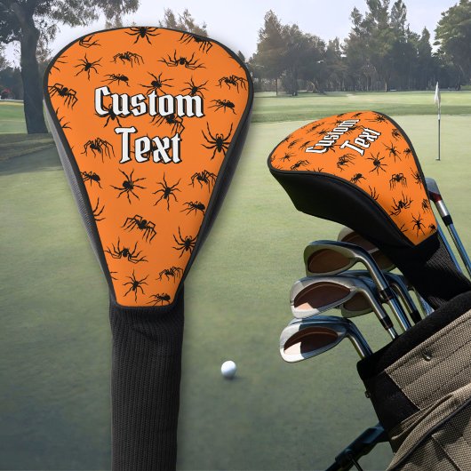 Spider Silhouettes Pattern Golf Head Hoesje Golfheadcover
