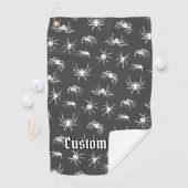 Spider Silhouettes Pattern Golf Towel Golfhanddoek (Insitu)