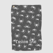 Spider Silhouettes Pattern Golf Towel Golfhanddoek (Voorkant)