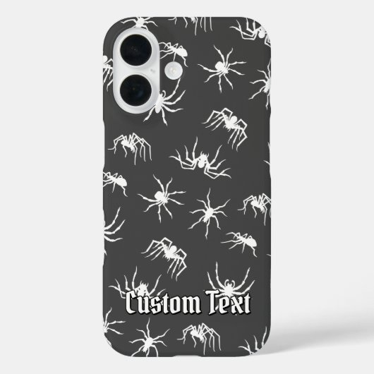 Spider Silhouettes Pattern Hoesje-Mate iPhone Case (Achterkant)