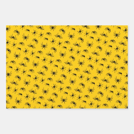 Spider Silhouettes Pattern Inpakpapier Vel (Voorkant 3)