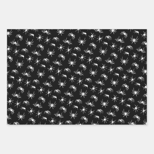 Spider Silhouettes Pattern Inpakpapier Vel (Voorkant 2)
