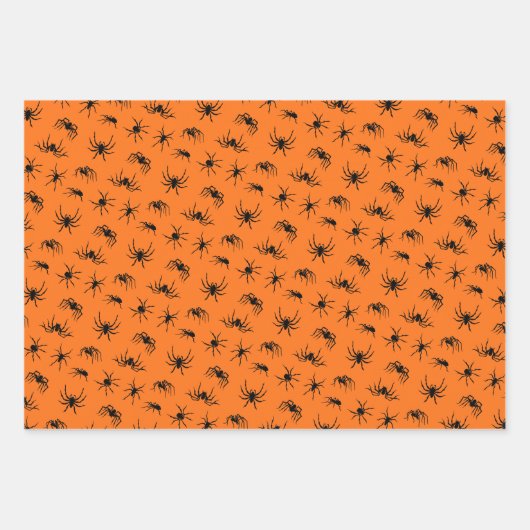 Spider Silhouettes Pattern Inpakpapier Vel (Voorkant)