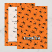 Spider Silhouettes Pattern Kaart (Voorkant / Achterkant)