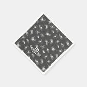 Spider Silhouettes Pattern Napkins Servet (Hoek)