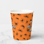 Spider Silhouettes Pattern Papieren Bekers (Links)