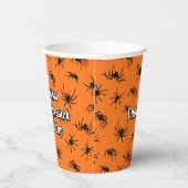 Spider Silhouettes Pattern Papieren Bekers (Rechts)