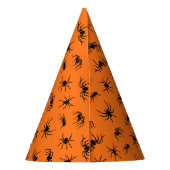 Spider Silhouettes Pattern Party Pet Feesthoedjes (Achterkant)