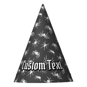 Spider Silhouettes Pattern Party Pet Feesthoedjes
