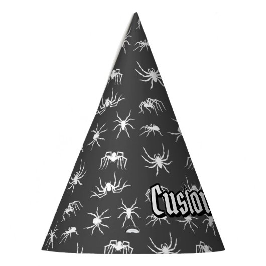 Spider Silhouettes Pattern Party Pet Feesthoedjes (Links)