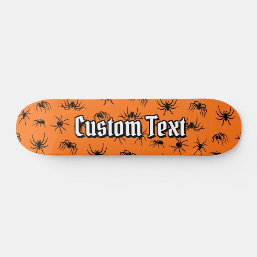 Spider Silhouettes Pattern Persoonlijk Skateboard (Horizontaal)
