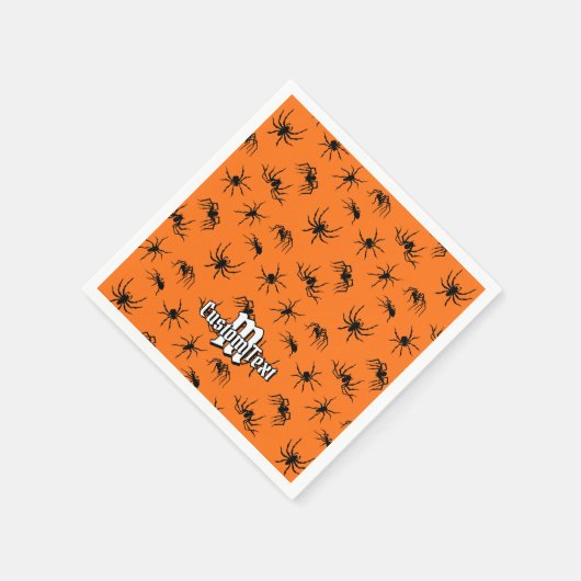 Spider Silhouettes Pattern Servet (Hoek)