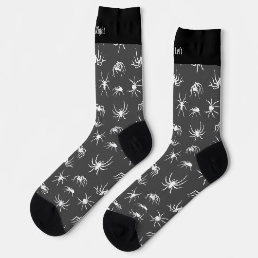 Spider Silhouettes Pattern Socks Sokken (Links)