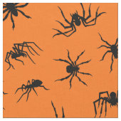 Spider Silhouettes Pattern Stof (Close Up)