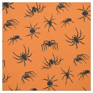 Spider Silhouettes Pattern Stof