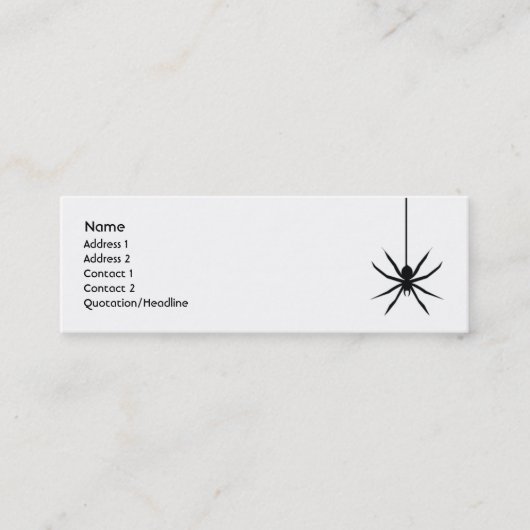 Spider - Skinny Mini Visitekaartje (Voorkant)