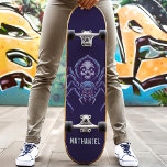 Spider Skull Persoonlijke naam Persoonlijk Skateboard<br><div class="desc">Spider Skull Persoonlijke naamskateboard</div>