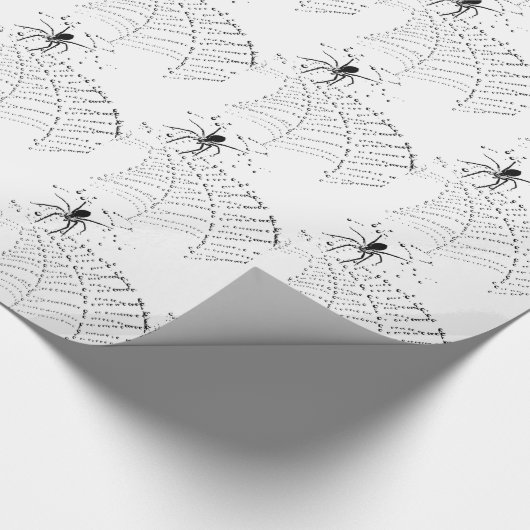 Spider & Spider web Ontwerp van insecten Cadeaupapier (Hoek)