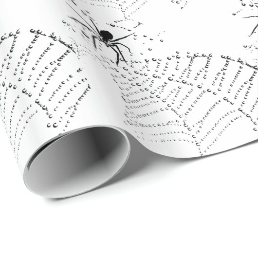 Spider & Spider web Ontwerp van insecten Cadeaupapier (Rol Hoek)
