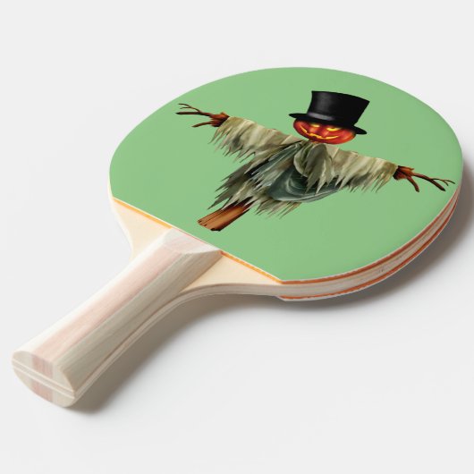 Spider Spin: Halloween-thema Ping Pong Paddle Tafeltennisbatje (Voorkant Gekanteld)