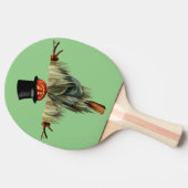 Spider Spin: Halloween-thema Ping Pong Paddle Tafeltennisbatje (Zijkant)