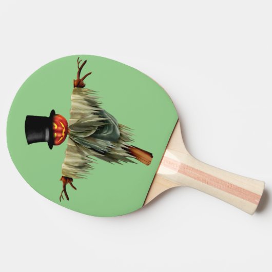 Spider Spin: Halloween-thema Ping Pong Paddle Tafeltennisbatje (Zijkant)