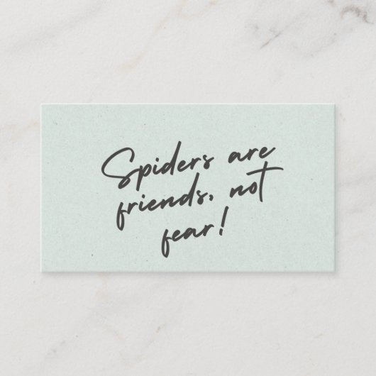 Spider Spirit – Bold Nature-Inspired Design Watch Visitekaartje (Voorkant)