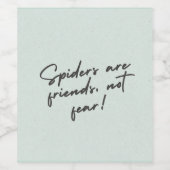 Spider Spirit – Bold Nature-Inspired Design Watch Wijn Etiket (Enkel label)