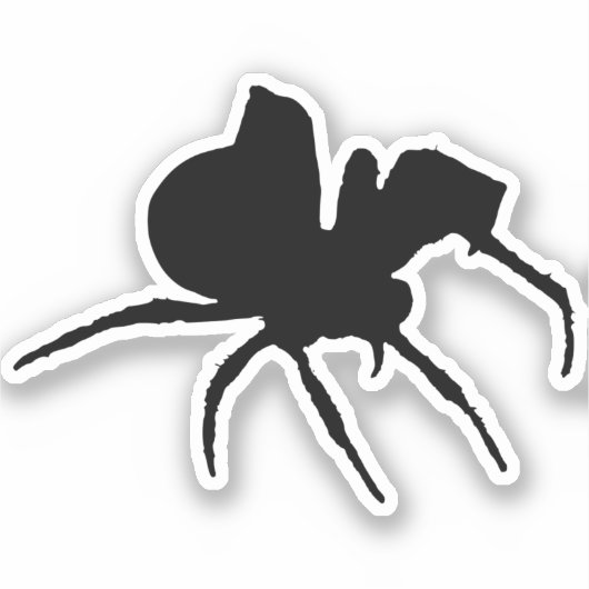Spider Spooky Halloween Sticker (Voorkant)